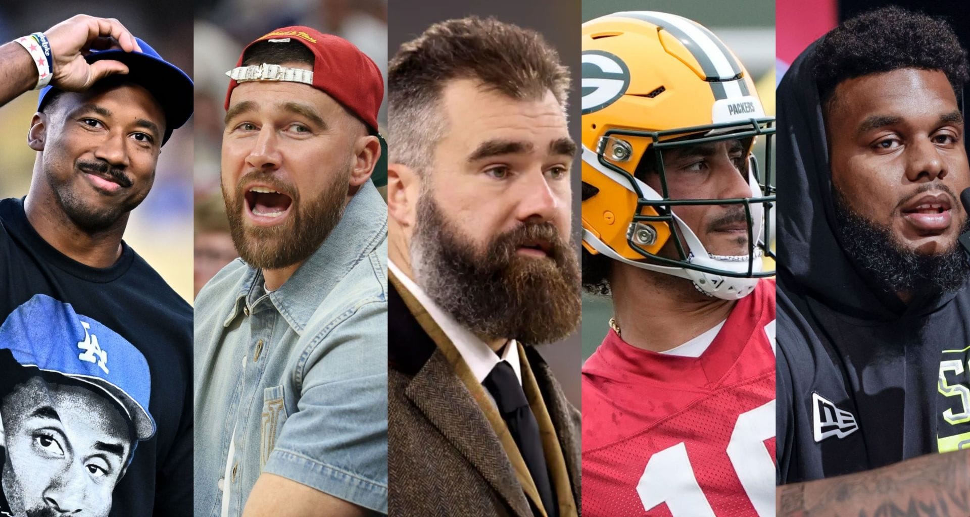 "Y'all really be snitching": Myles Garrett takes issue with Travis and Jason Kelce airing star DE mocking Jordan Love and Rasheed Walker