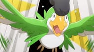Green Plumage Squawkabilly in the anime (Image via TPC)