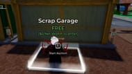 Interaja com um contêiner vazio para iniciar um leilão (Imagem via Roblox)