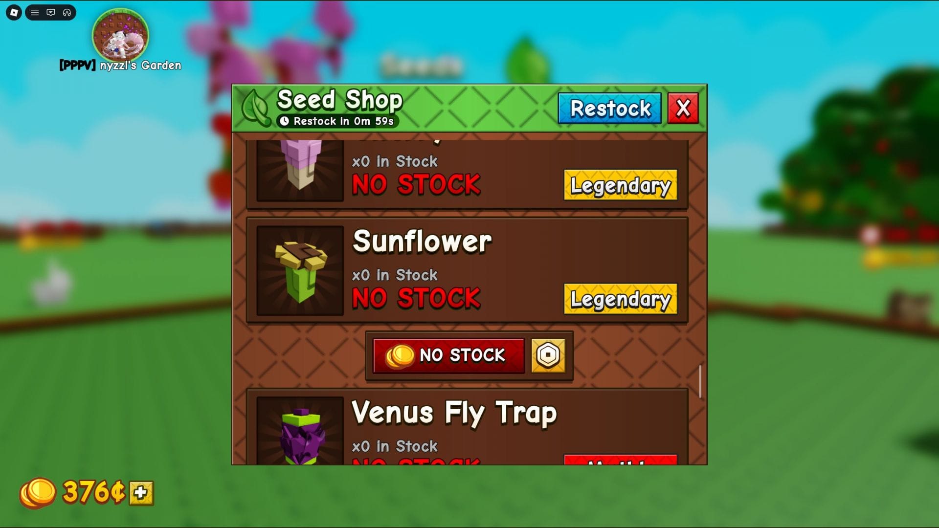 A semente de girassol (imagem via Roblox)
