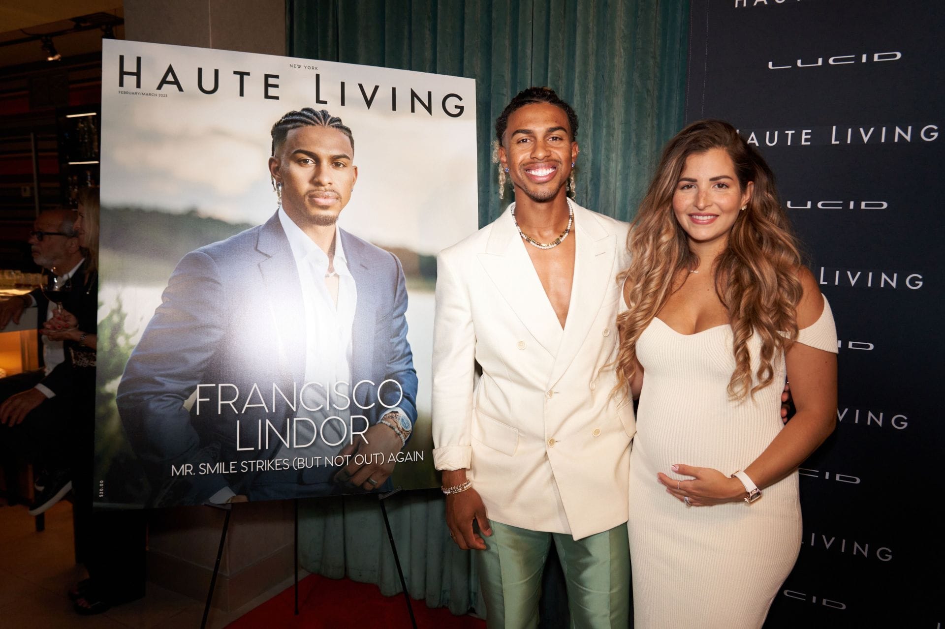 Francisco Lindor's wife Katia dons gold sequined bikini, soaks up the sun by her private pool