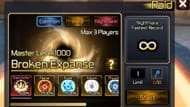 The Broken Expanse raid menu (Image via Roblox)
