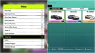 Filtre Track Toys para ver quais carros você tem ou precisa comprar (Imagem via Xbox Game Studios || Sportskeeda)