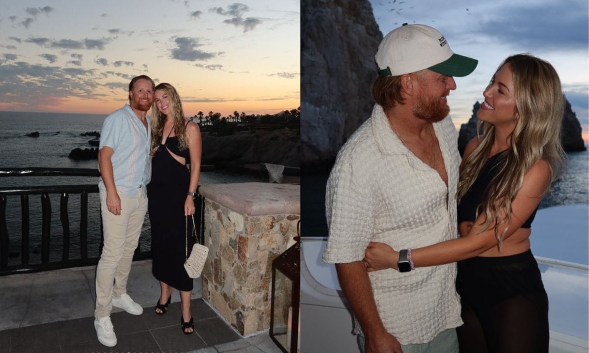 "Beauty"; "Stunning" - MLB wives gush over Justin Turner's wife Kourtney's strapless mini dress look at Juego de Estrellas Gala