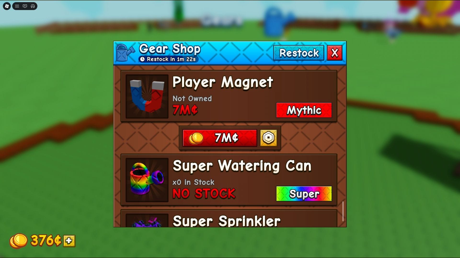 O Player Magnet está disponível na Gear Shop (Imagem via Roblox)