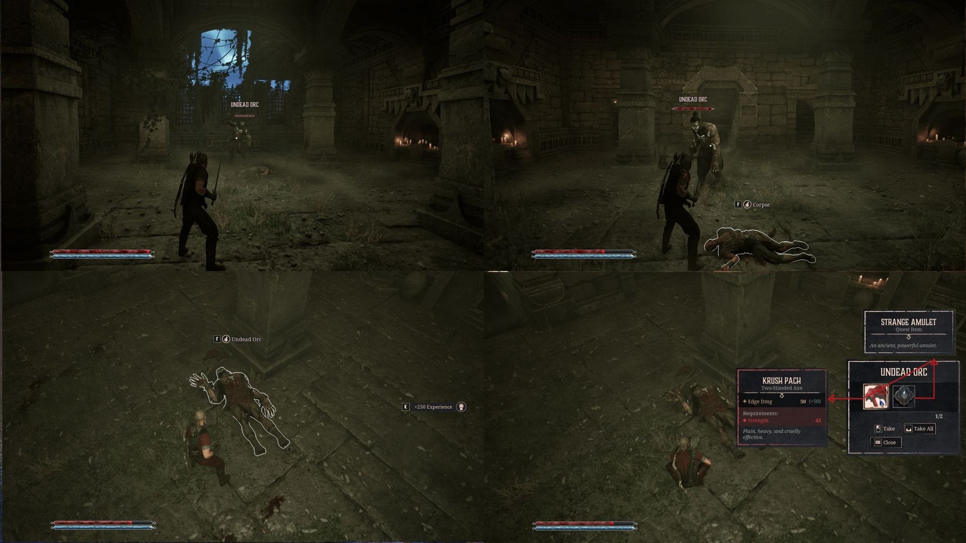 Defeat the Undead Orc to progress (Image via Alkimia Interactive)