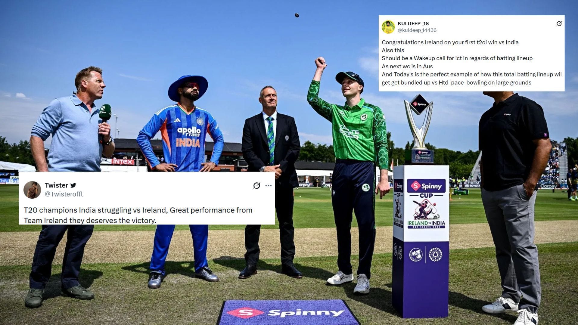 "India was never this clueless under captain SKY" - Fans furious as world champions suffer shocking defeat in IRE vs IND 2026 1st T20I