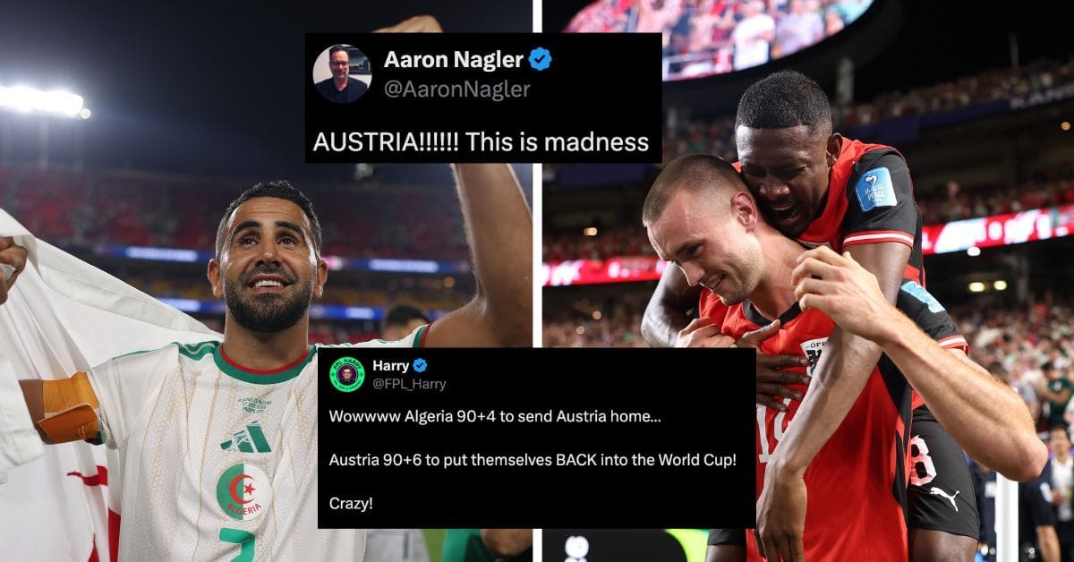 “This is madness” – Netizens stunned after unbelievable ending to Algeria vs Austria results in both teams qualifying for FIFA World Cup Round of 32