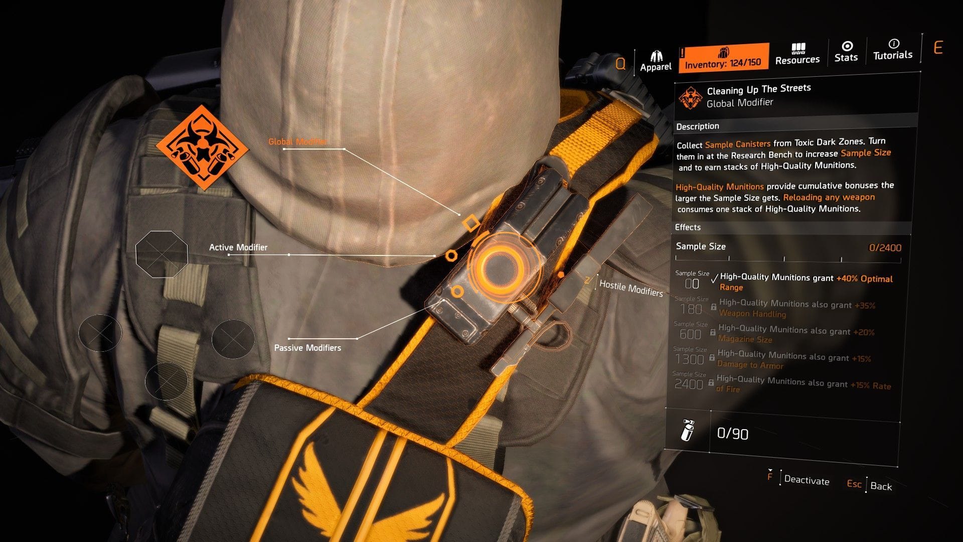 O modificador global da Divisão 2 (imagem via Ubisoft)
