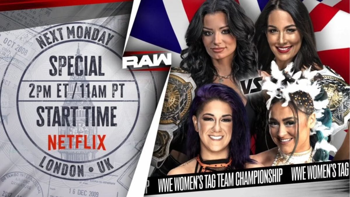 4 Finishes to Paige and Brie Bella vs. Bayley and Lyra Valkyria for the WWE Women's Tag Team Championship on RAW