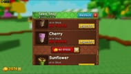 Sementes de cereja podem ser compradas na Seed Shop (Imagem via Roblox)