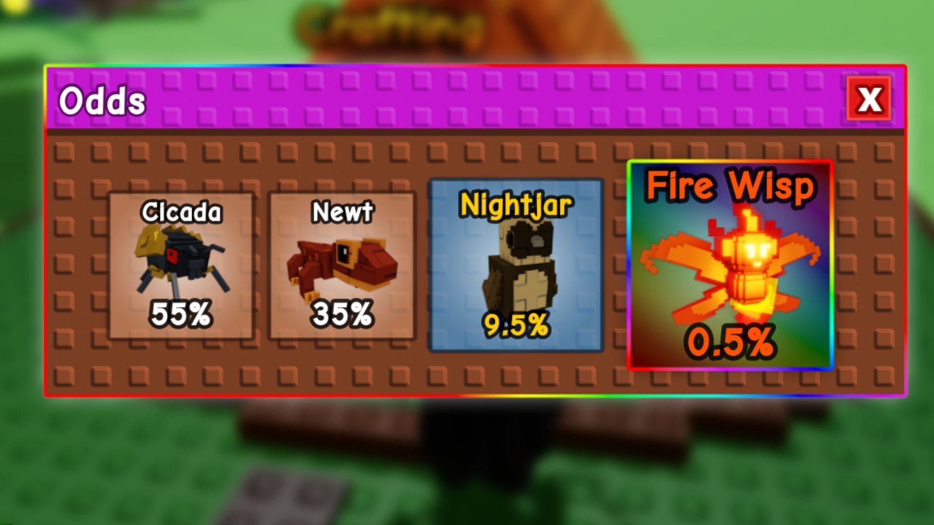 The Fire Wisp Pet in Campfire Egg (Image via Roblox)