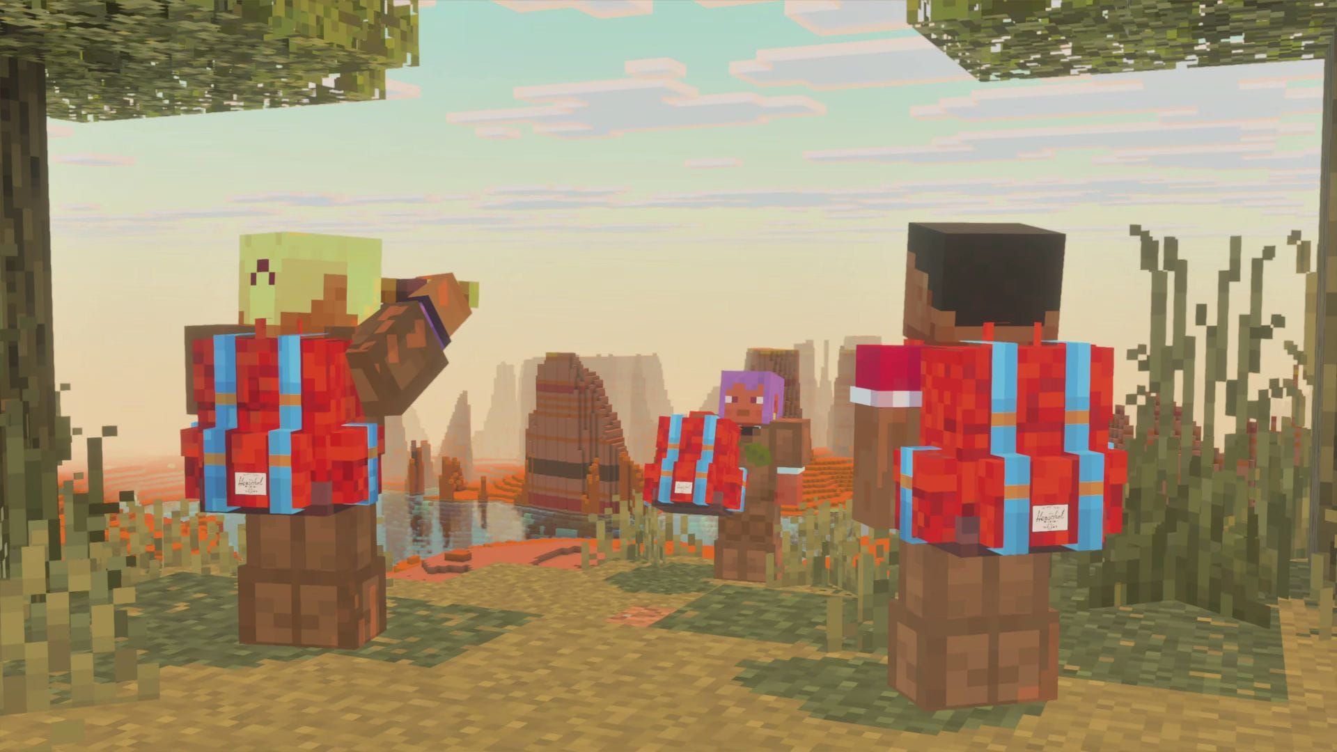 Minecraft colaborou com Herschel para trazer ótimos itens para o jogo (Imagem via Mojang Studios)