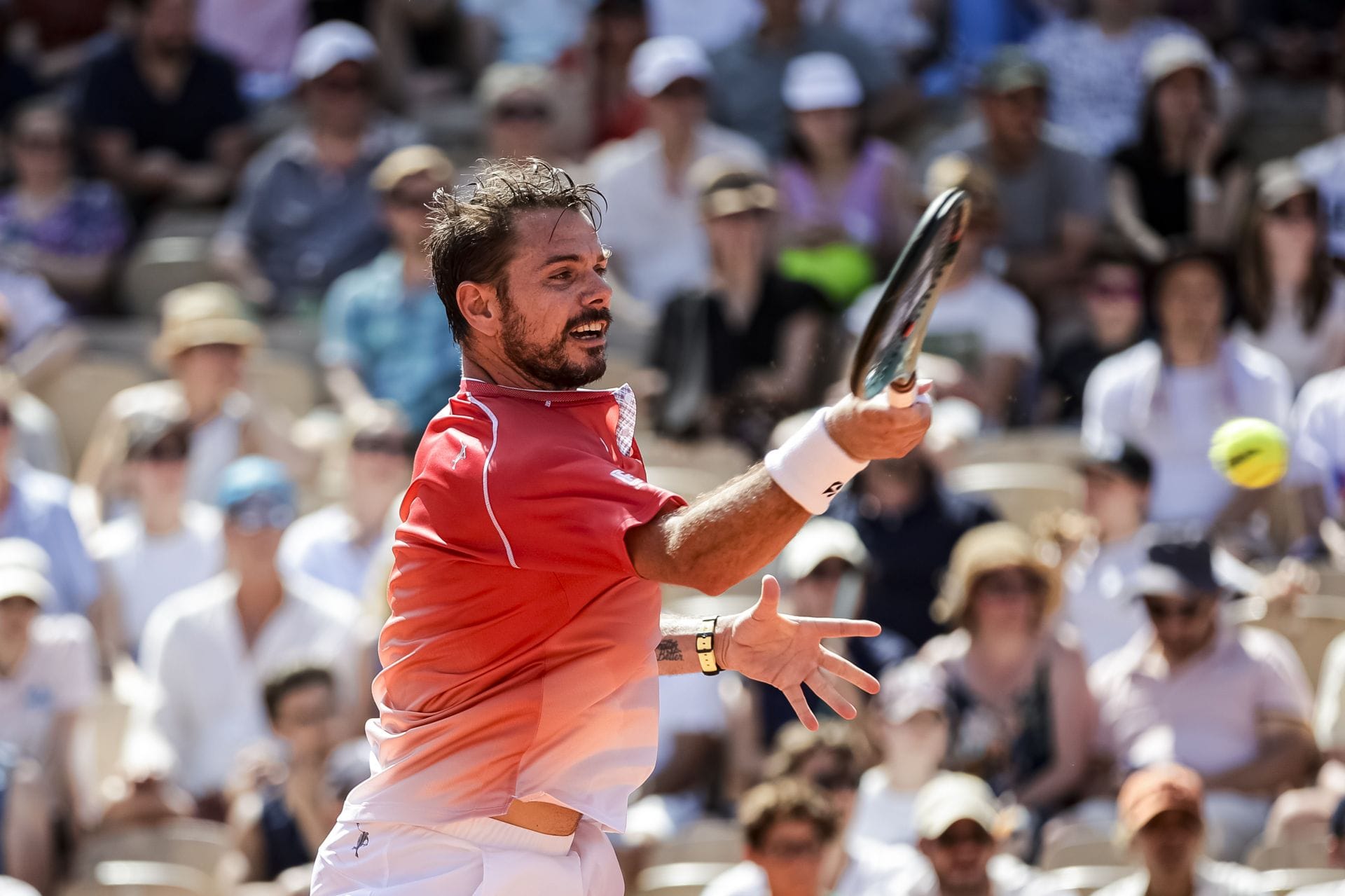 Stan Wawrinka em ação no Aberto da França de 2026 (Fonte: Getty)