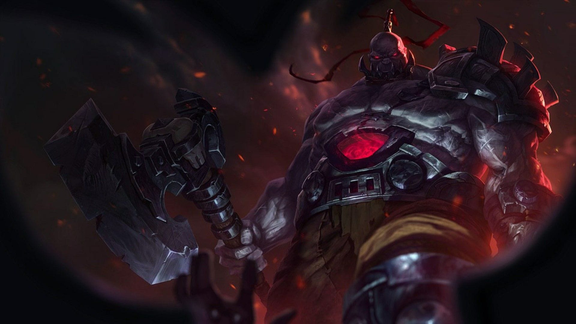A habilidade Q de Sion, Decimating Smash, está no LoLdle de hoje (Imagem via Riot Games)