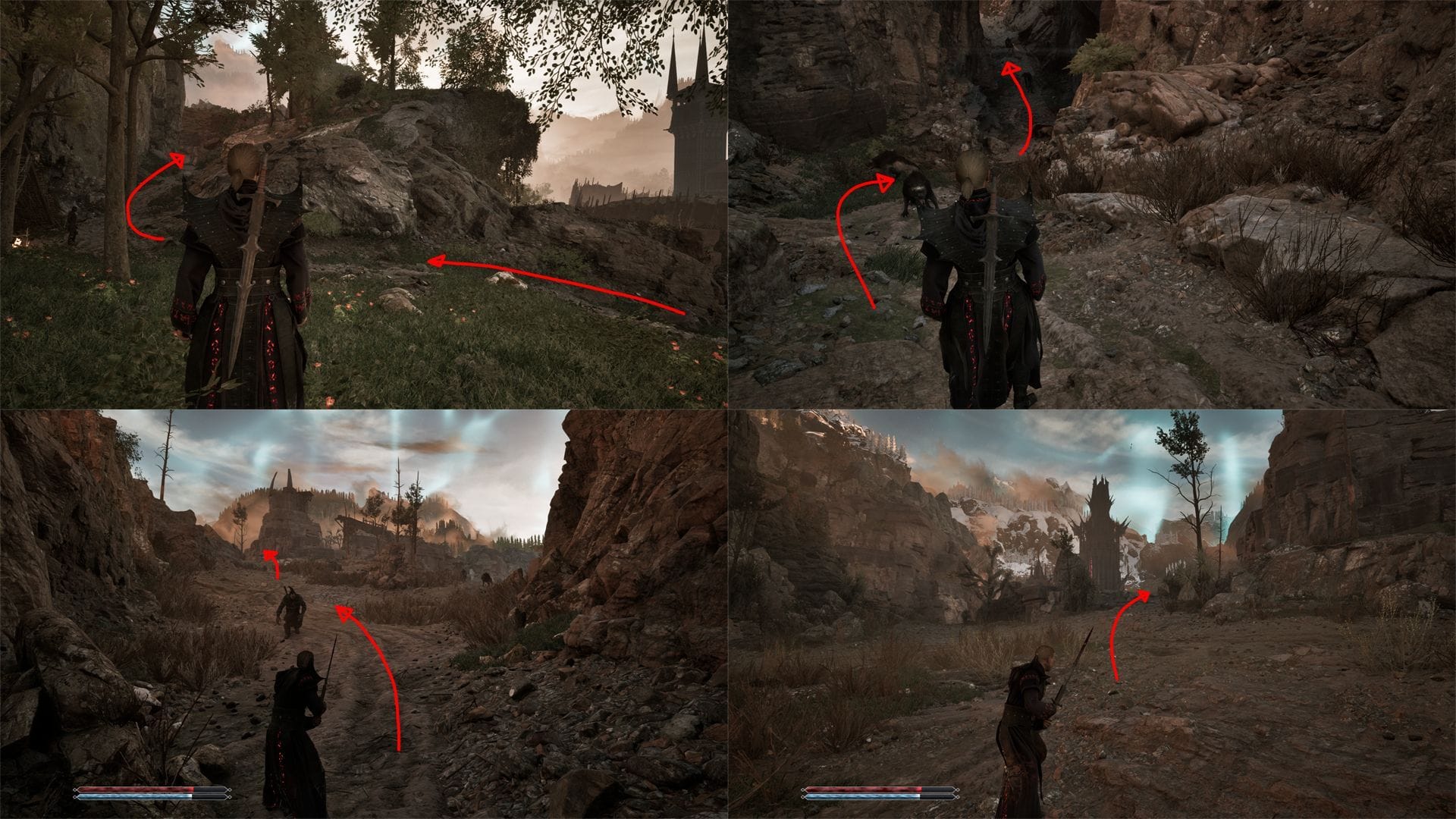 Siga o caminho passando pelas torres Orc até poder ver a torre (Imagem via Alkimia Interactive)