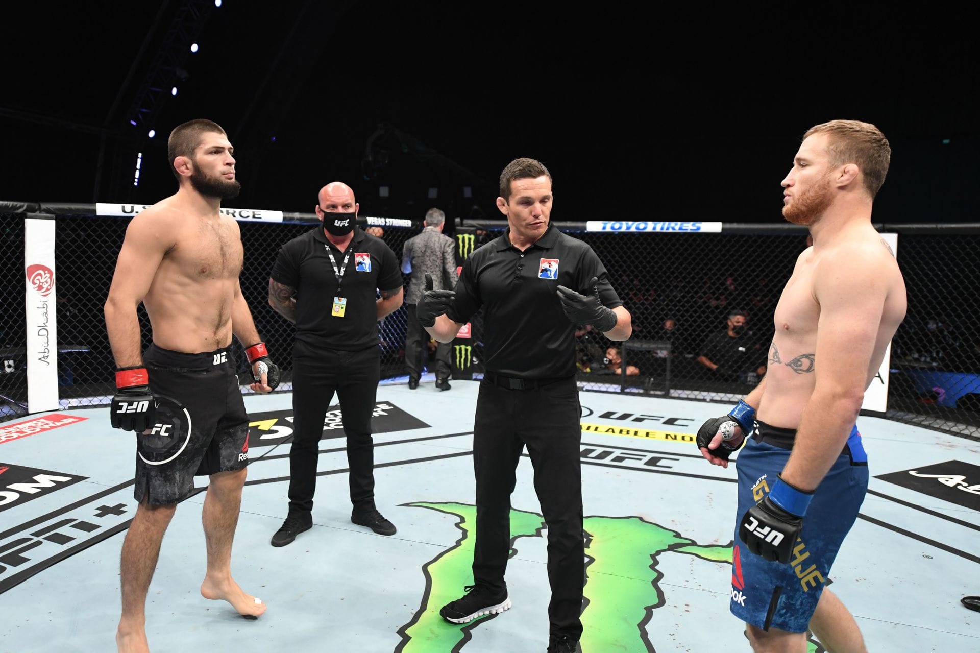 Kamaru Usman claims Justin Gaethje ranks above Khabib Nurmagomedov in one aspect