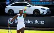 Coco Gauff teve uma saída estranha no Aberto de Tênis de Berlim. (Fonte: Getty)
