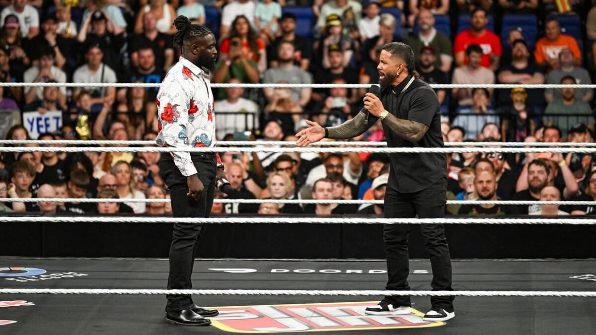 Jey Uso Mocks Oba Femi's Iconic Walk; Shares A Two-Word Message Ahead Of Night Of Champions Clash
