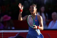 Emma Raducanu da Grã-Bretanha no Campeonato HSBC em Londres, Inglaterra. (Foto de Getty Images)
