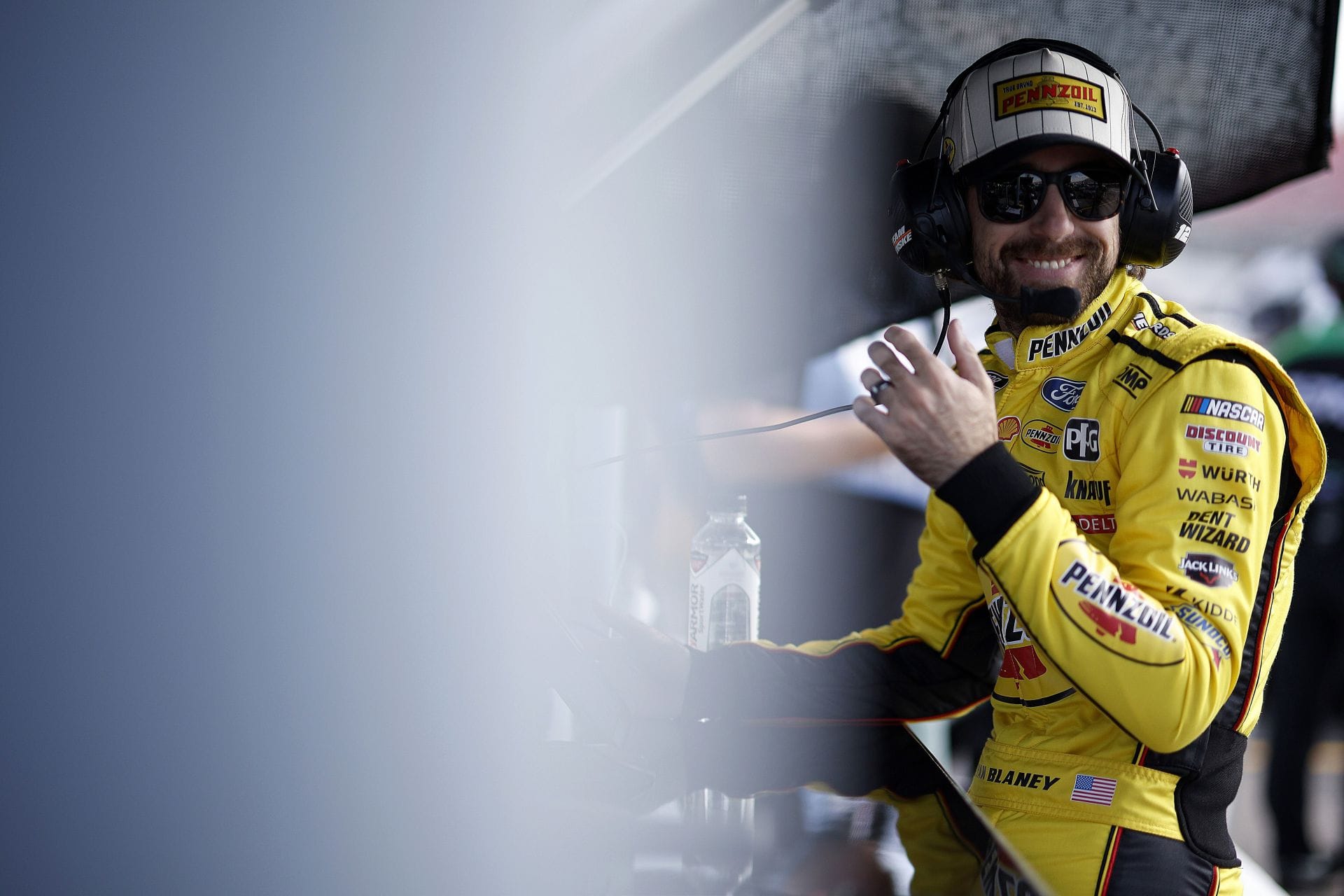Ryan Blaney - treino da NASCAR Cup Series. Fonte: Getty