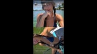 Capturas de tela das histórias do Instagram de Katie Johnson (imagens via Instagram.com/@katieajohnson IG Stories)