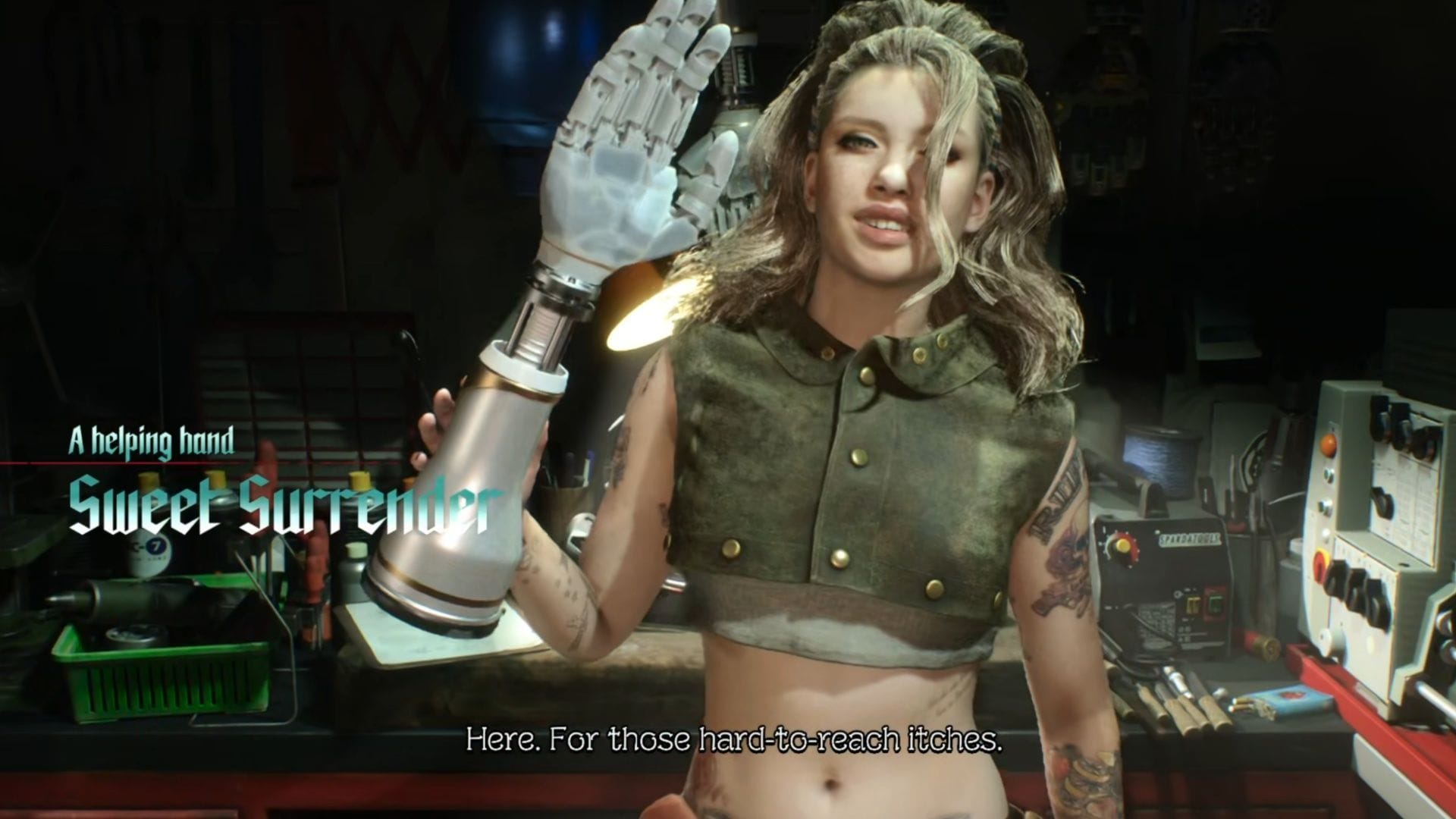 O humor e atrevimento do DMC5 ainda estão intactos (Imagem via Capcom || Sportskeeda)