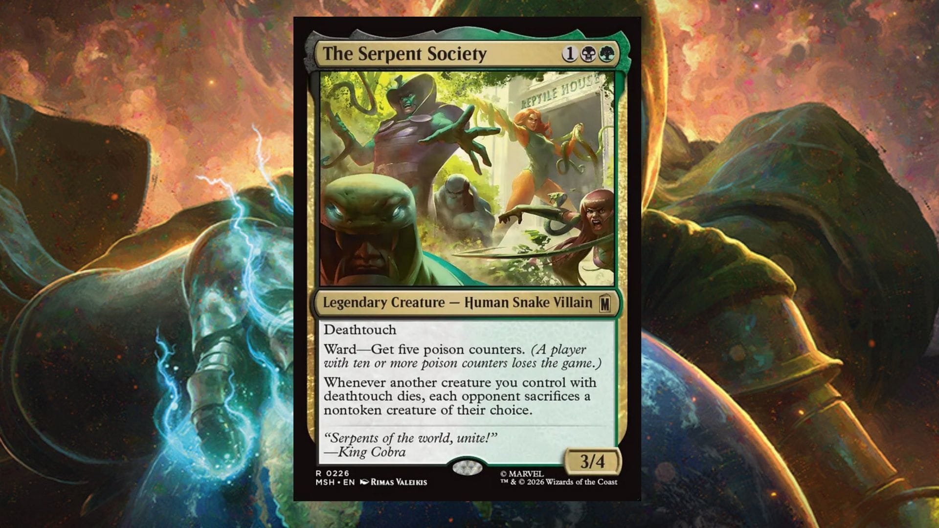 Eu sou um grande fã das bobagens que os decks da Serpent Society podem criar (Imagem via Wizards of the Coast)