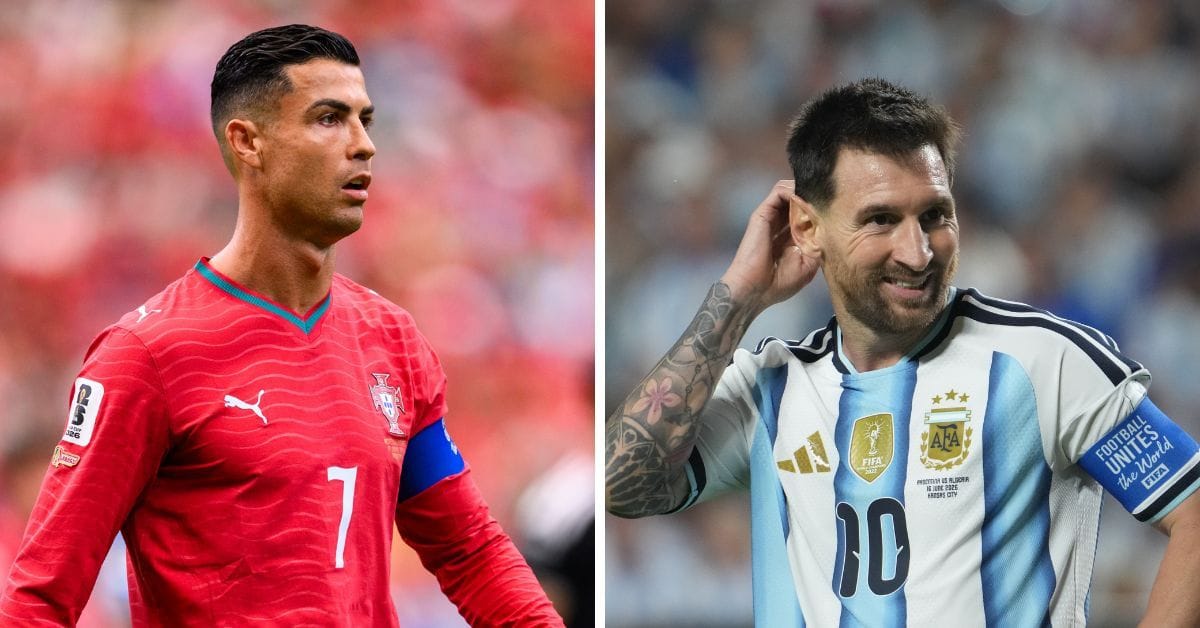 Cristiano Ronaldo responds when asked if he'd like to face off against Lionel Messi at the 2026 FIFA World Cup