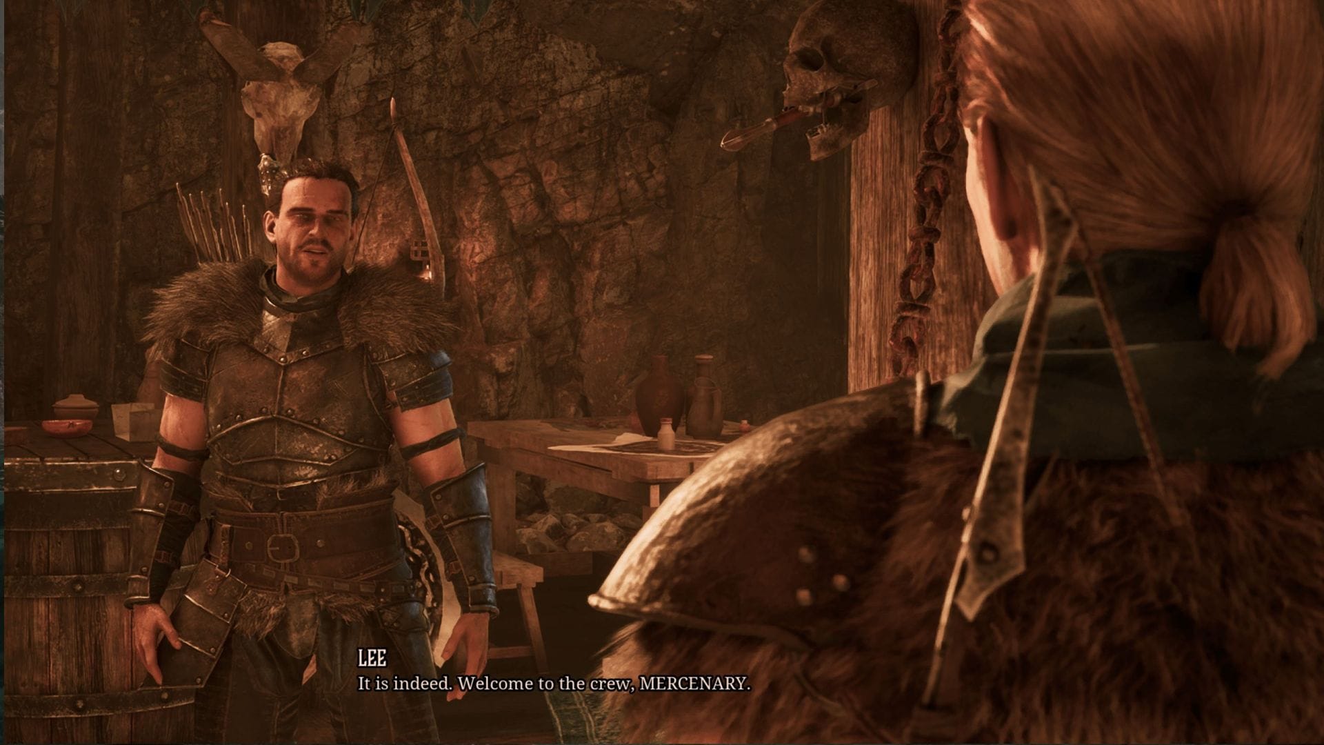 Lee will make you a Mercenary after completing the quest (Image via Alkimia Interactive)