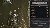 A armadura de minério aprimorada é a armadura corpo a corpo definitiva em Gothic 1 Remake (imagem via Alkimia Interactive)