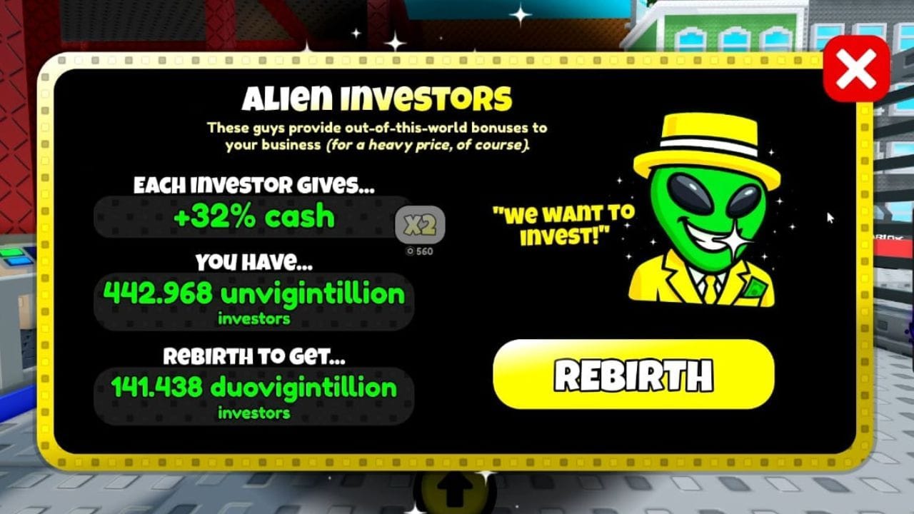 Investidores alienígenas (imagem via Roblox)