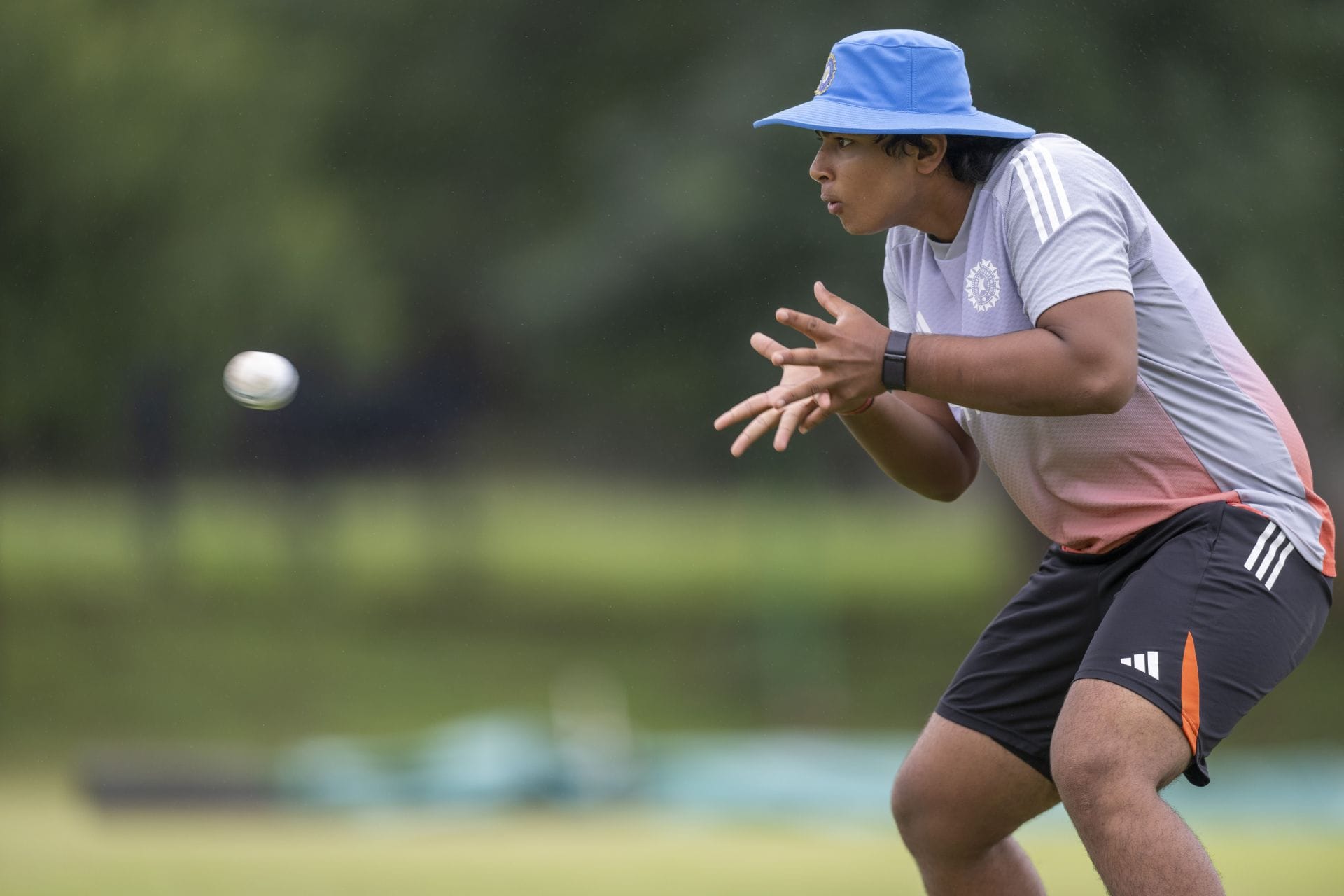 Vaibhav Suryavanshi reacts after his 10-year-old brother slams 168 off 119 balls