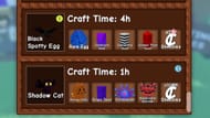 A criatura Shadow Cat na Crafting Station (imagem via Roblox)