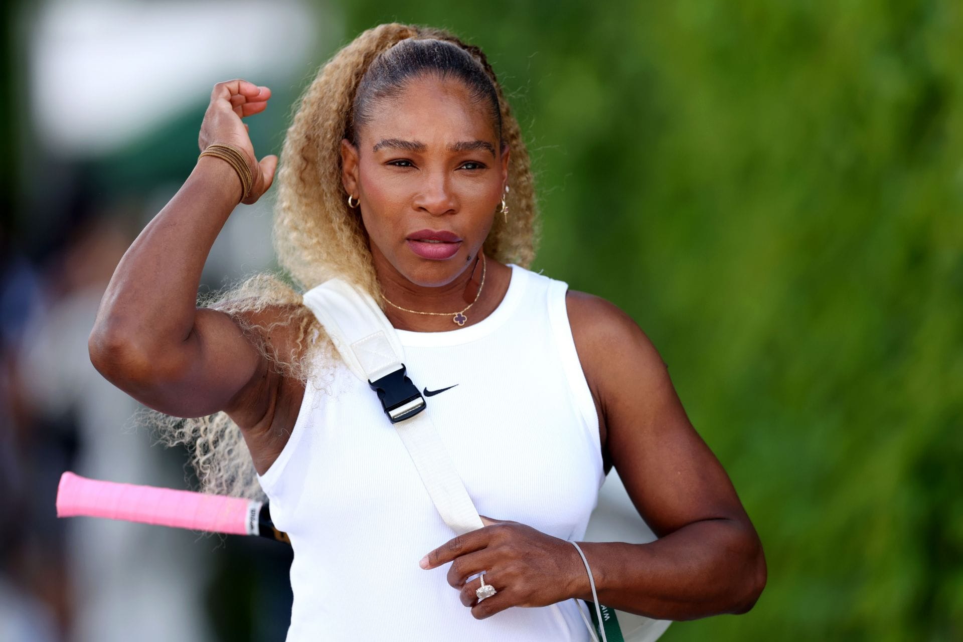 Serena Williams dos Estados Unidos no The Championships Wimbledon 2026 em Londres, Inglaterra. (Foto de Getty Images)