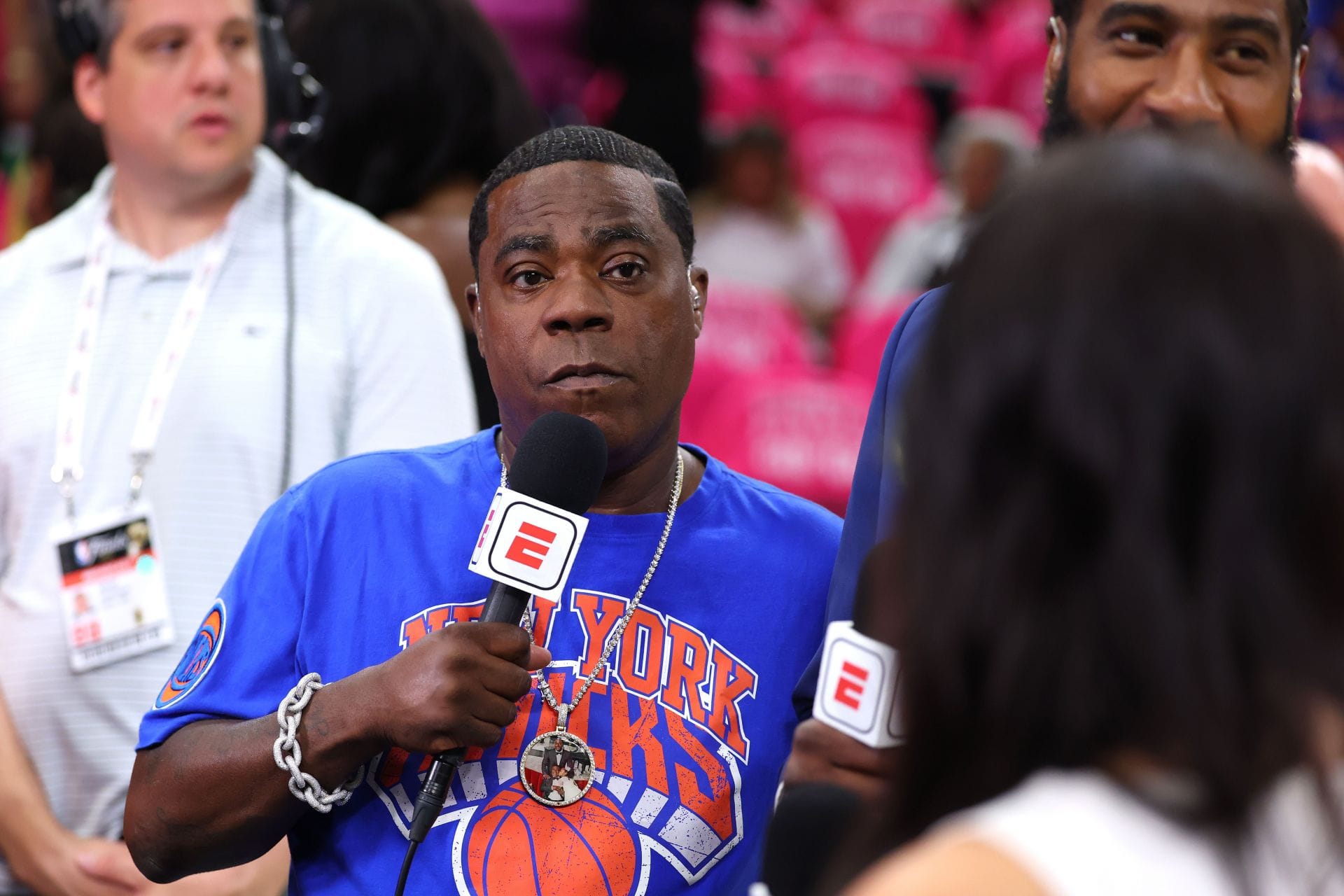 Tracy Morgan nas finais da NBA de 2026 entre New York Knicks e San Antonio Spurs - Jogo Um - Fonte: Getty