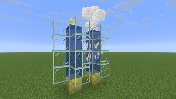 How to make a geyser in Minecraft