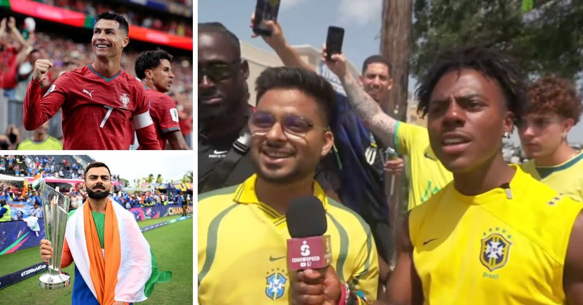 Indian fan meets IShowSpeed at FIFA World Cup, responds when asked to choose between Cristiano Ronaldo and Virat Kohli