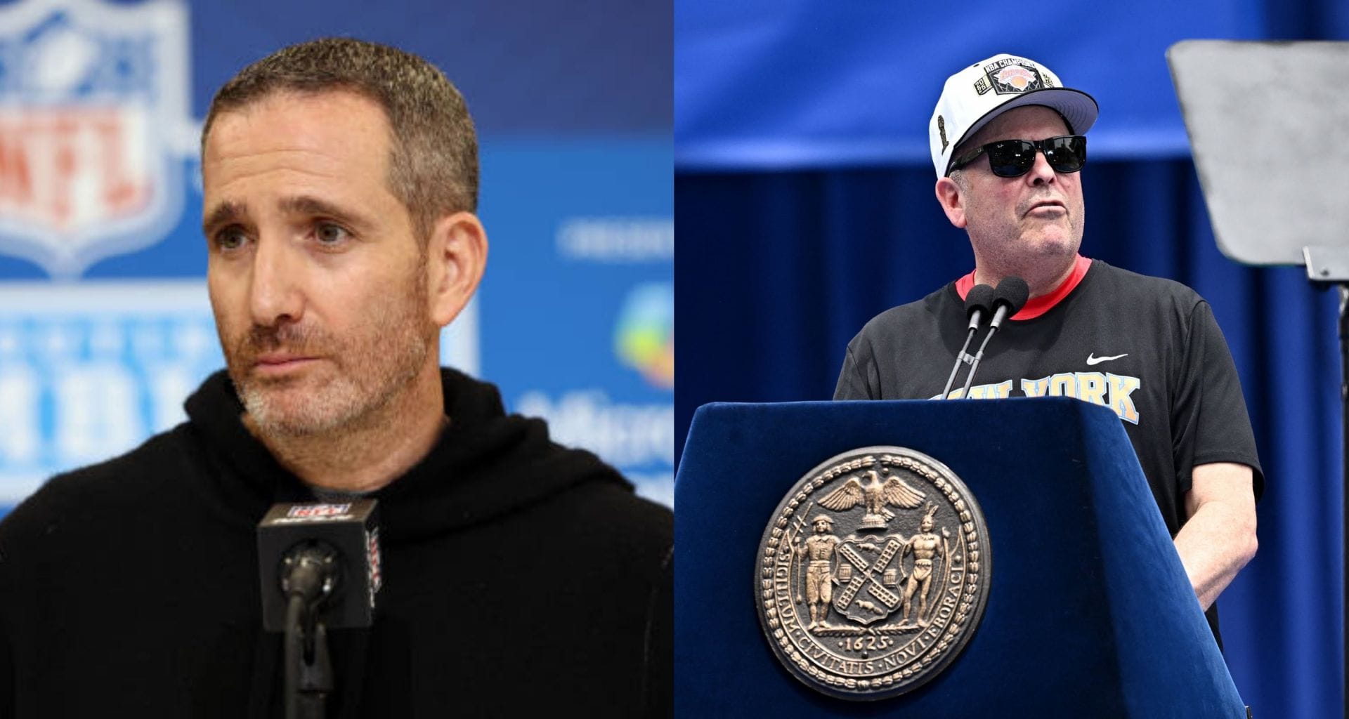 "Didn’t need some superstitious BS": NFL fans fume over Eagles GM Howie Roseman giving Leon Rose good luck charm before Knicks’ game 4