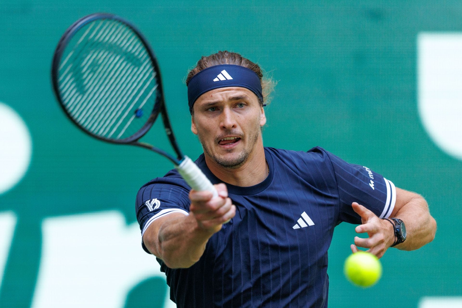 Alexander Zverev in action at the 2026 Halle Open (Source: Getty)