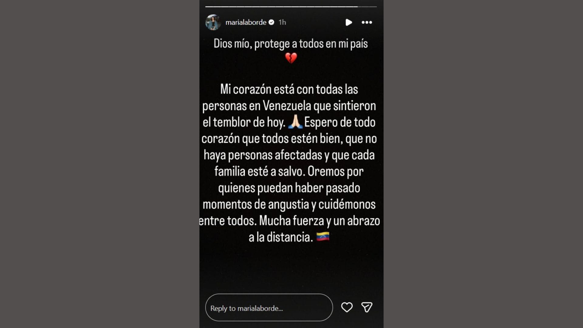 A esposa de Ronald Acuna Jr., Maria, escreve uma oração emocionante no IG Story depois que terremotos atingiram a Venezuela