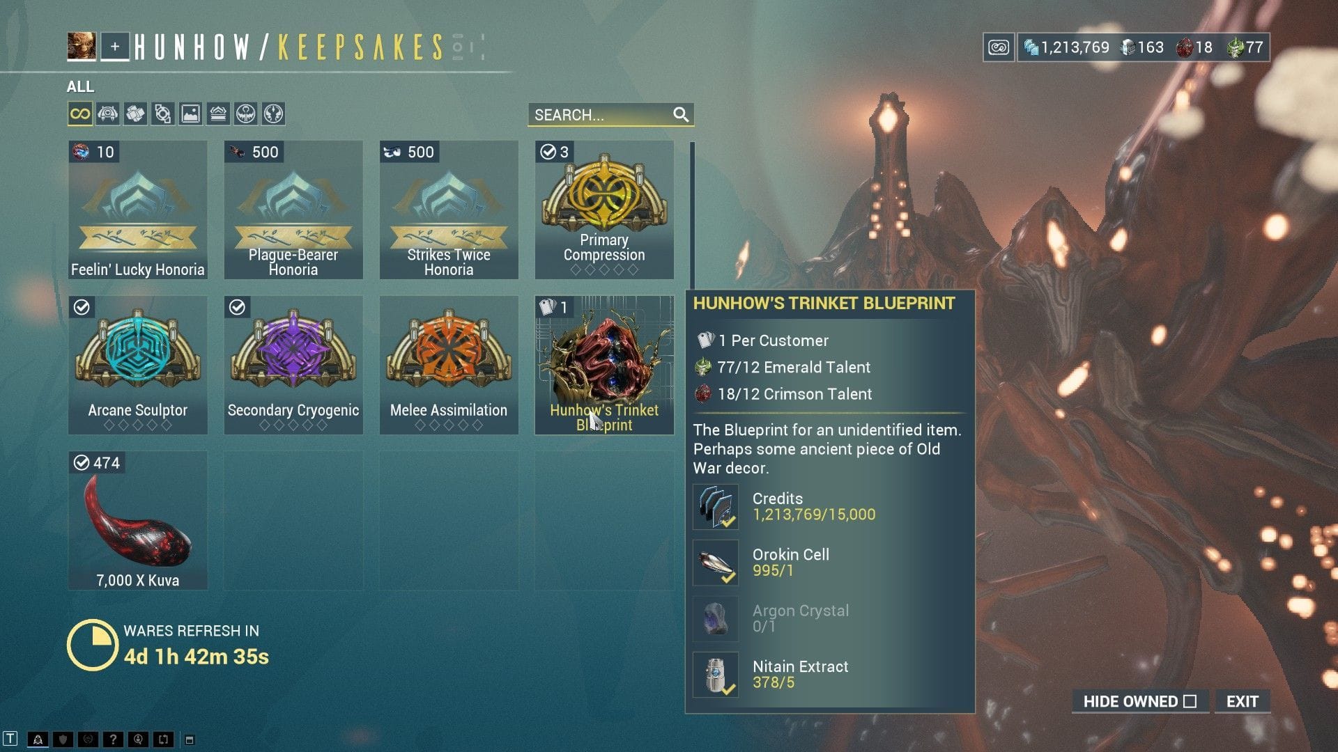 Este é o "ovo" para o War Prime (imagem via Digital Extremes)