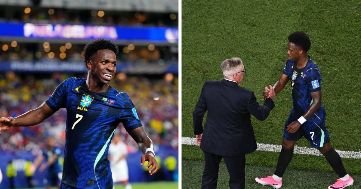 “I have to listen to Mister more often” - Vinicius Jr reveals advice from Brazil coach Ancelotti that helped him score goal against Haiti