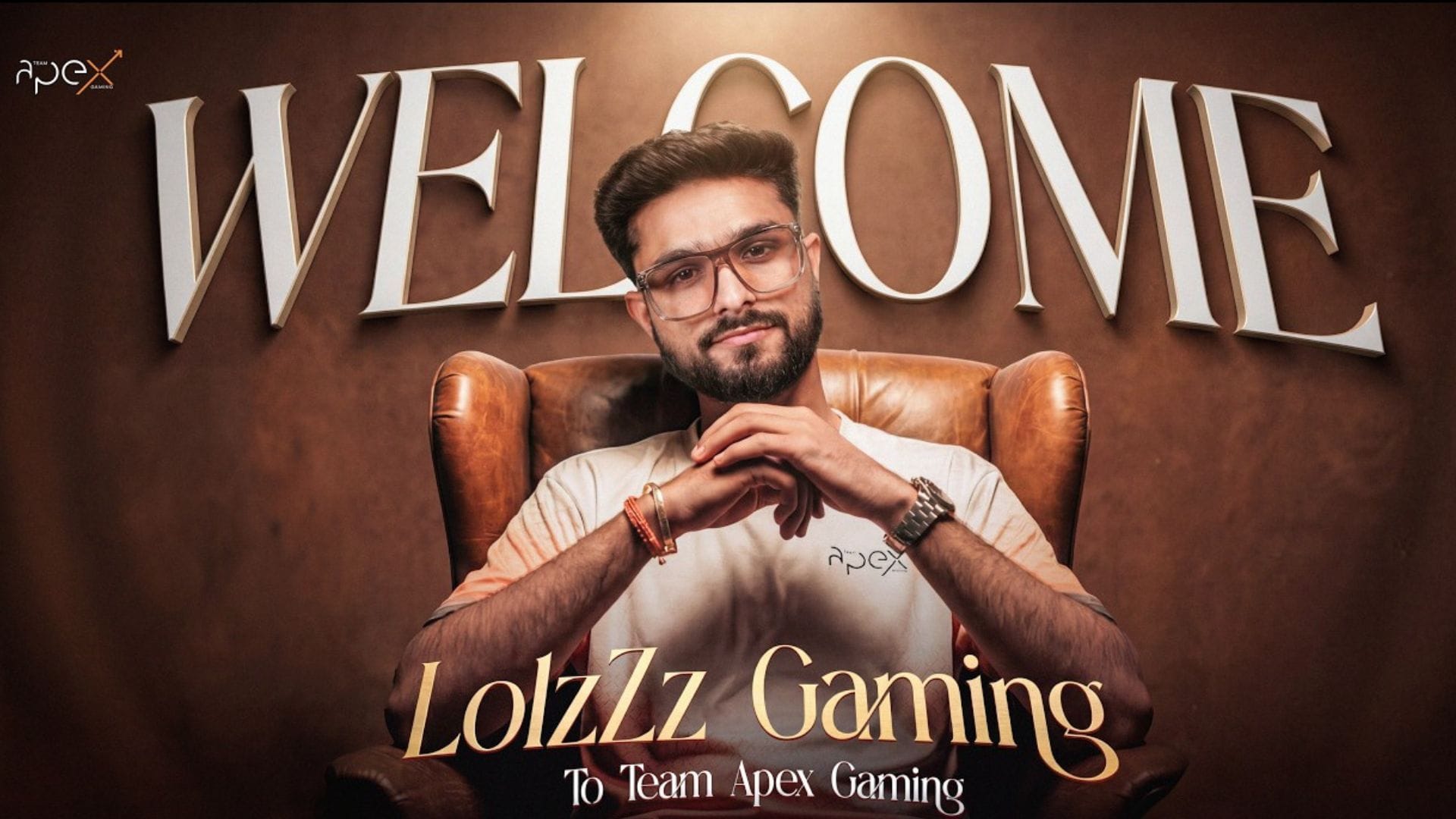 Popular streamer Lolzzz Gaming leaves GodLike Esports and joins Team Apex Gaming