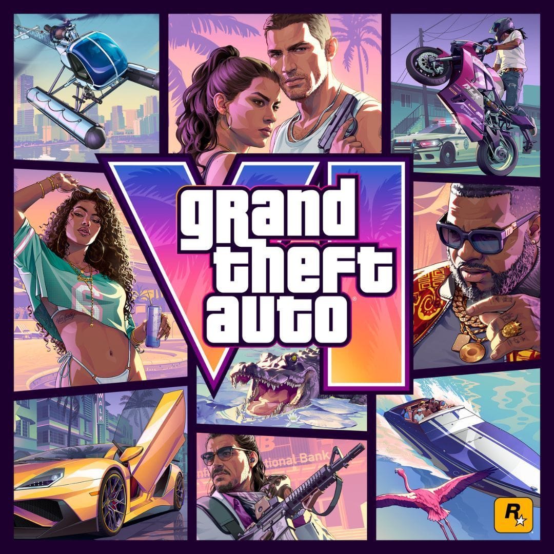 Esta versão quadrada da capa do GTA 6 pode ser a que você verá nas caixas da edição física (Imagem via Rockstar Games)