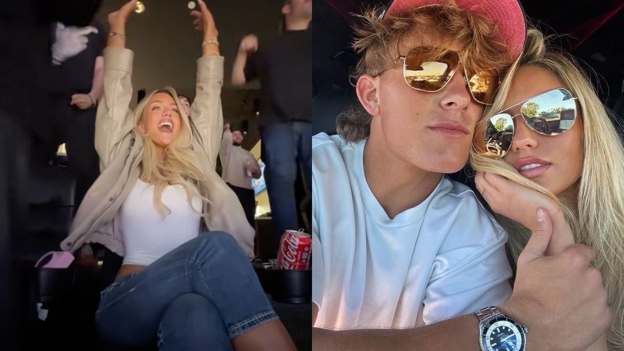 “Watched 0 Knicks,” “Bandwagons”: NFL fans roast Jaxson Dart & Marissa Ayers for celebrating Knicks’ Game 2 Finals win