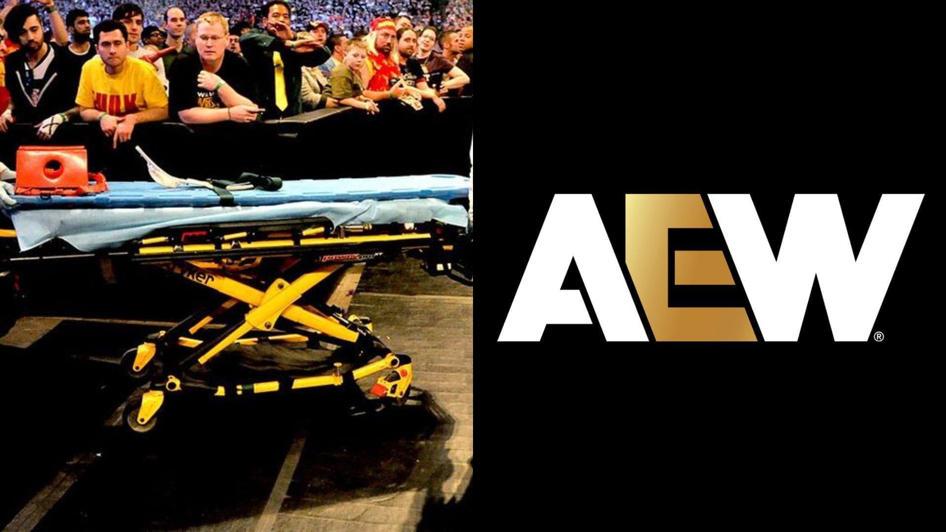 BREAKING: Referee forced to stop match midway; top AEW star carried to the back after serious injury