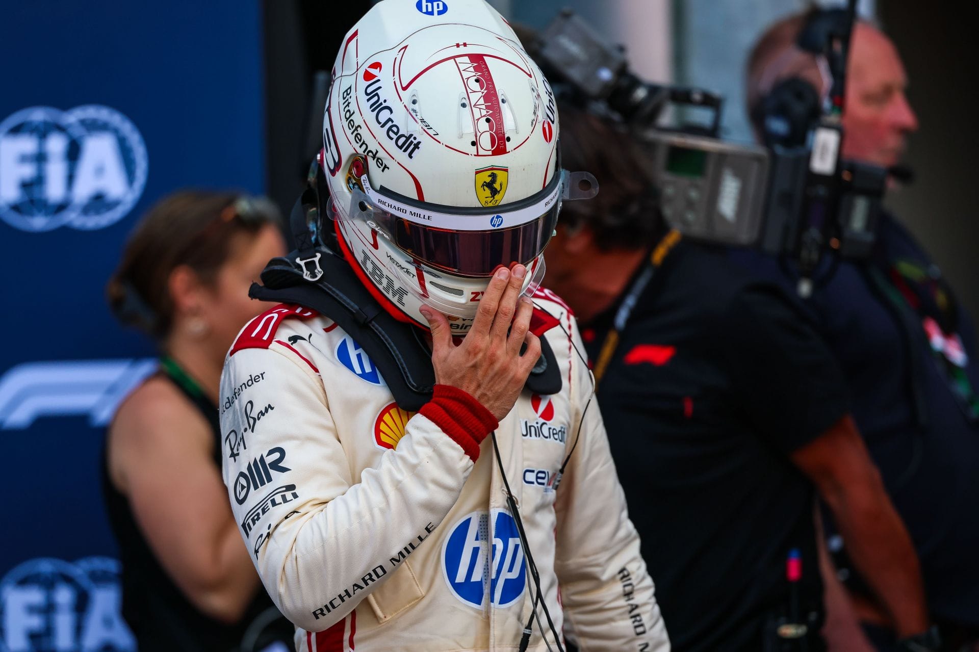 Charles Leclerc at the Monaco Grand Prix - Source: Getty
