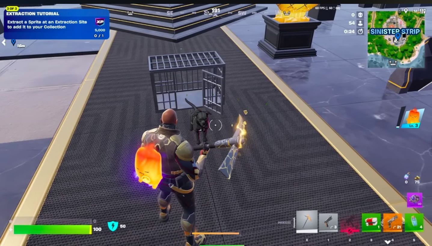 Where is John Wick's dog in Fortnite Chapter 7 Season 3