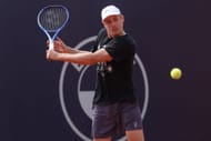 Denis Shapovalov, do Canadá, durante o BMW Open em Munique, Alemanha. (Foto de Getty Images)